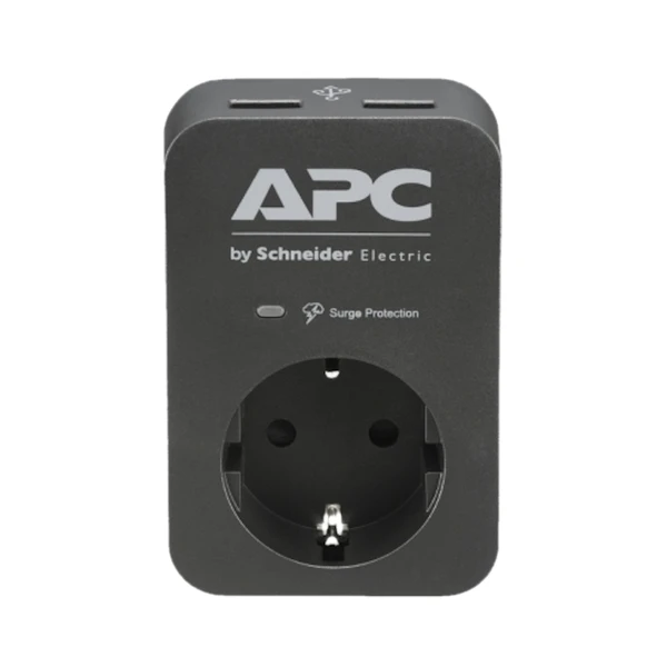 APC Essential SurgeArrest 1 Outlet 2 USB Ports